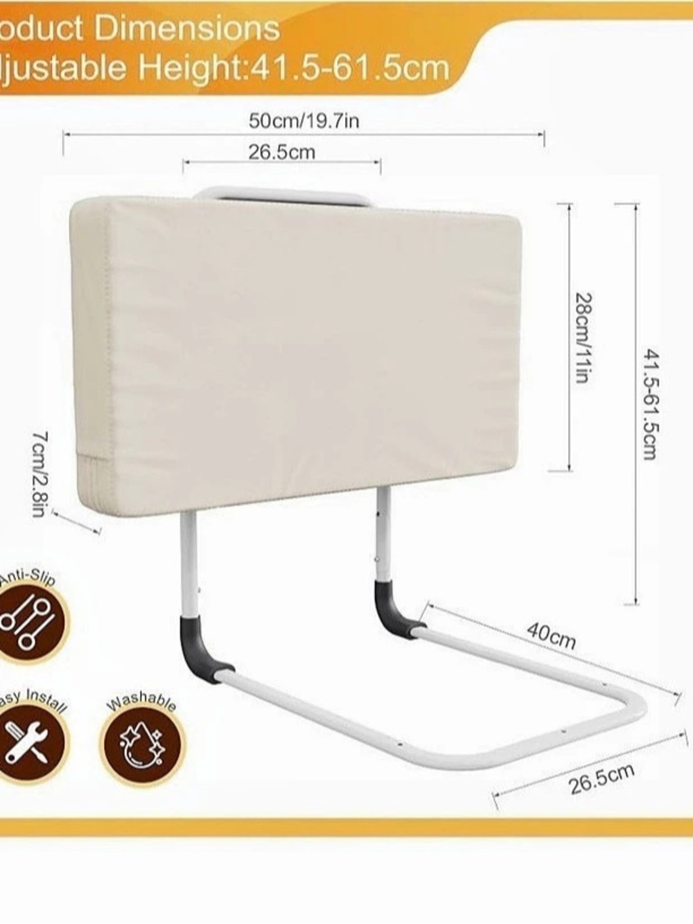 New Bed Rail for Toddlers, Adjustable Bed Rail Guard